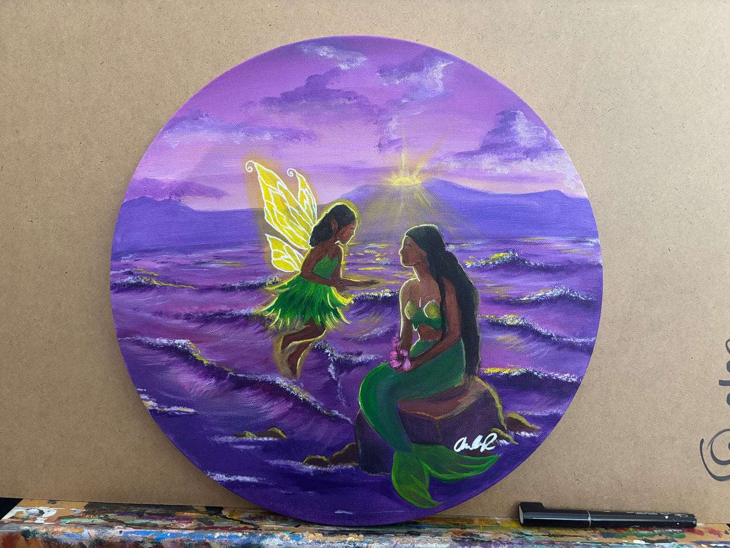 Whispers at Sunset Original Painting