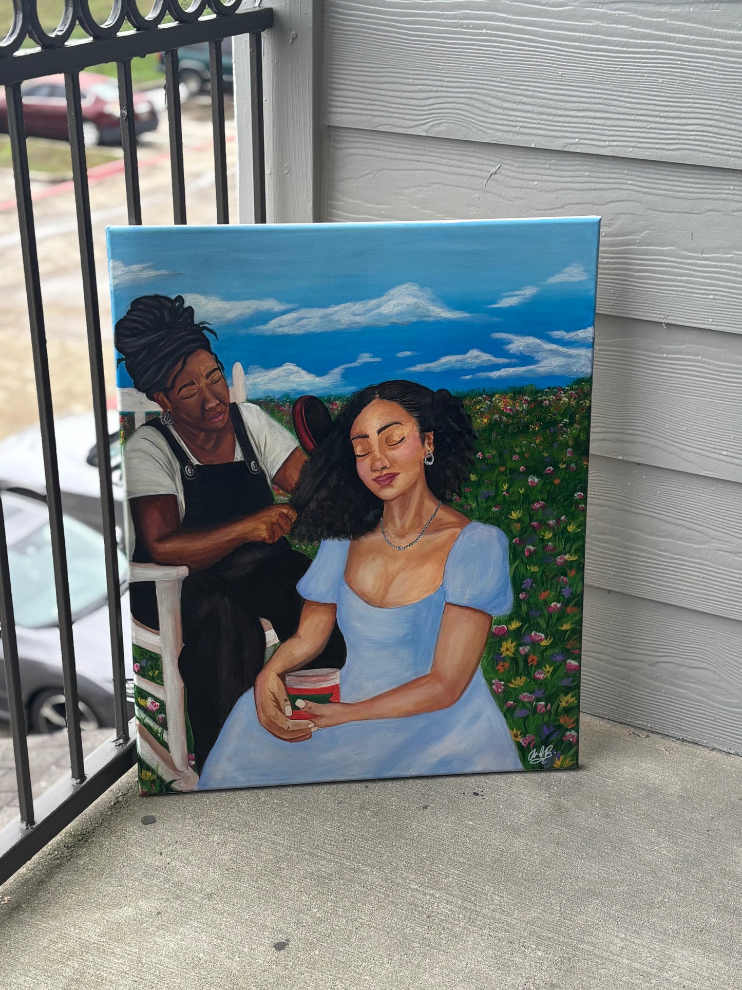 "Sunday Morning" Original Acrylic Painting