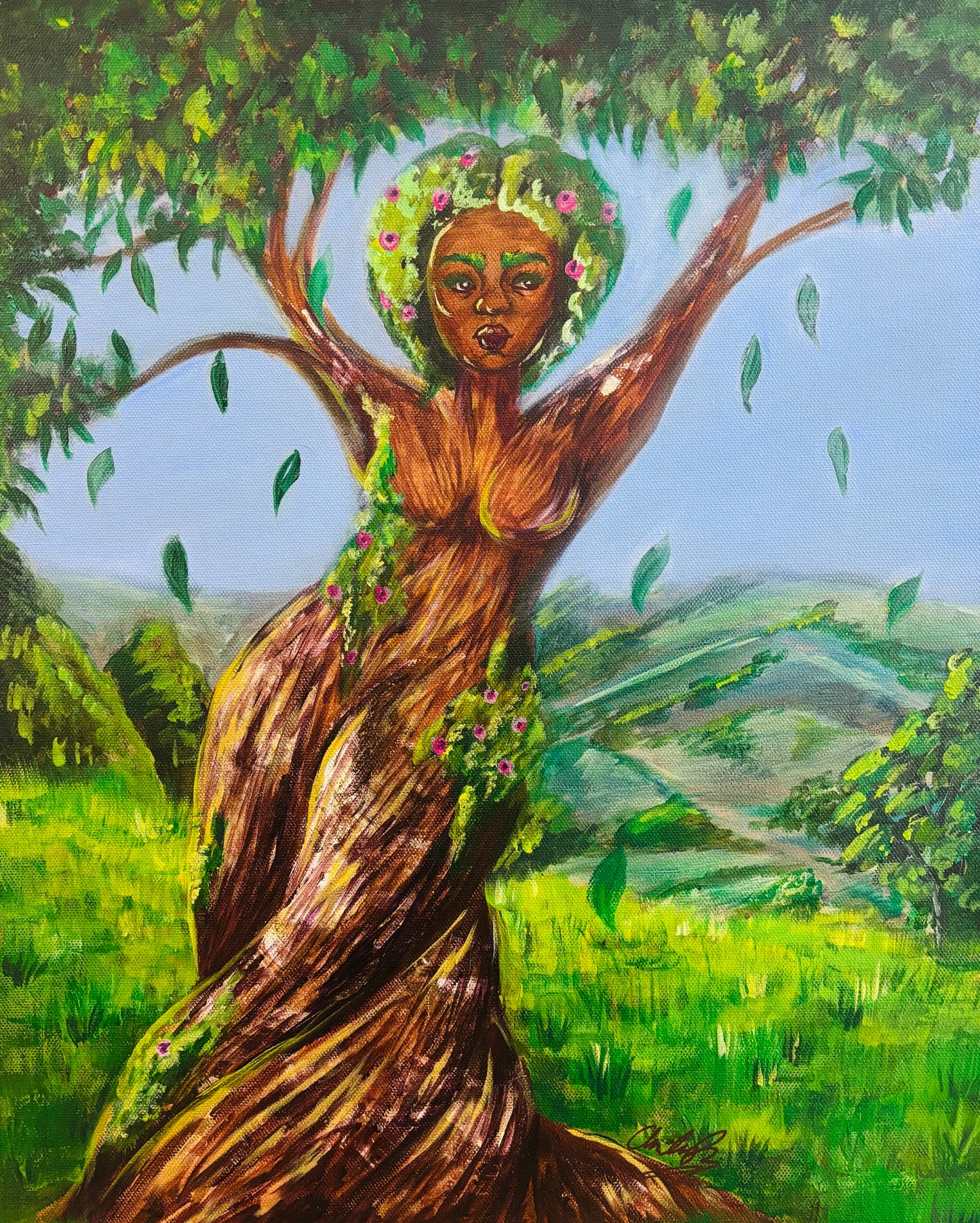 "She Who Stills The Earth" Original Acrylic Painting
